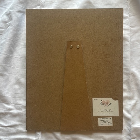 You & Me Wedding Sign Clip Picture Frame - Picture 2 of 2